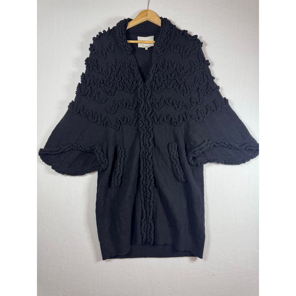 PHILLIP LIM 3.1 Zip Front Cardigan Sweater Knit Wool Lagenlook Whimsigoth size M